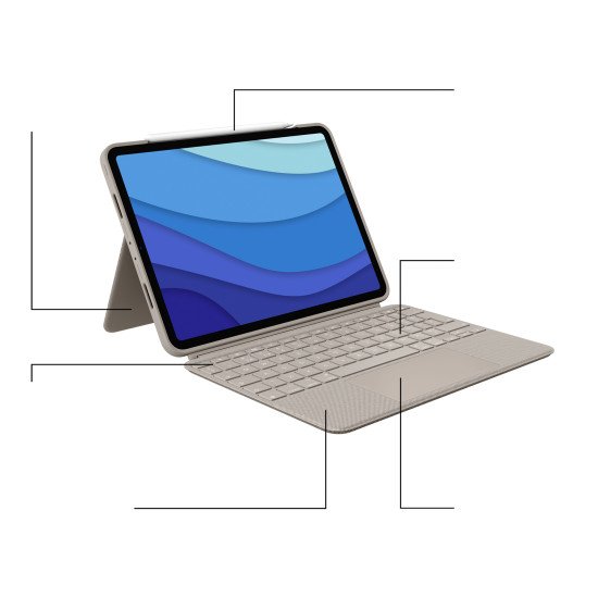 Logitech Combo Touch for iPad Pro 11-inch (1st, 2nd, and 3rd generation)