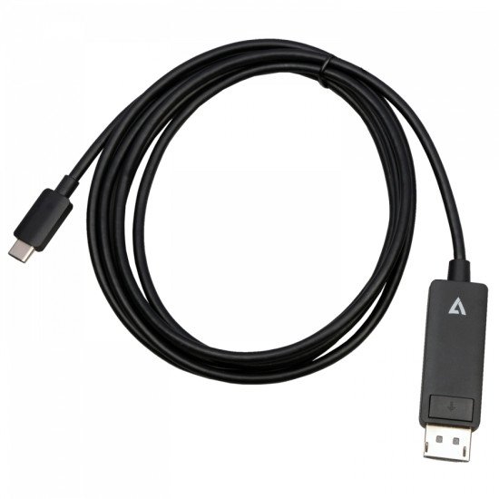 V7 V7USBCDP14-2M DisplayPort USB Type-C Noir