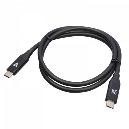 V7 V7USB4-80CM câble USB 0,8 m USB C Noir