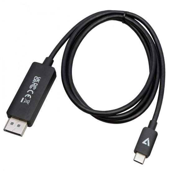 V7 V7USBCDP14-1M DisplayPort USB Type-C Noir