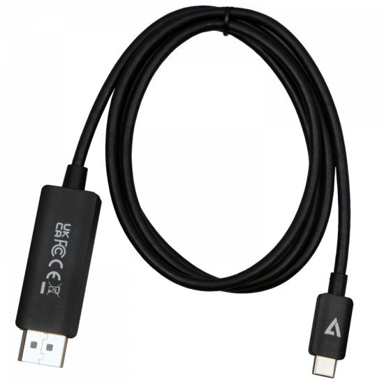 V7 V7USBCDP14-1M DisplayPort USB Type-C Noir