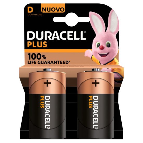 Duracell Plus 100 D Batterie à usage unique Alcaline