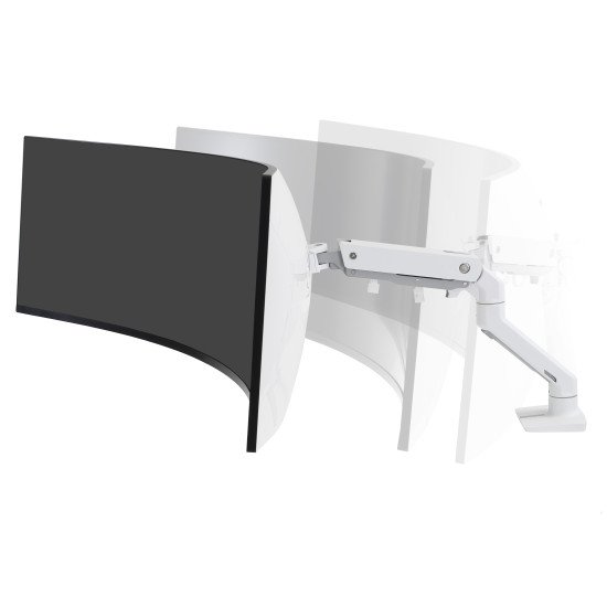 Ergotron HX Series Bras pour moniteur de bureau HX avec pivot HD (blanc)