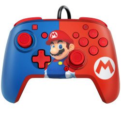 PDP Mario REMATCH Bleu, Rouge USB Manette de jeu Nintendo Switch, Nintendo Switch OLED PDP Mario REMATCH Bleu, Rouge USB Manette de jeu Nintendo Switch, Nintendo Switch OLED