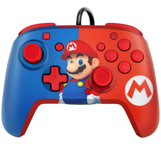 PDP Mario REMATCH Bleu, Rouge USB Manette de jeu Nintendo Switch, Nintendo Switch OLED PDP Mario REMATCH Bleu, Rouge USB Manette de jeu Nintendo Switch, Nintendo Switch OLED