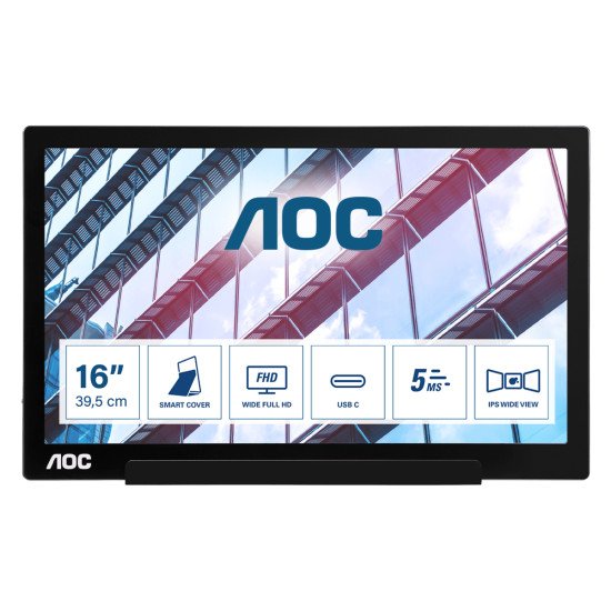 AOC 01 Series I1601P écran PC 15.6" Noir
