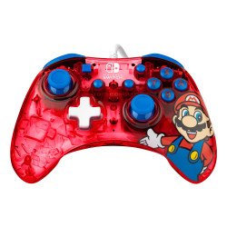 PDP Rock Candy: Mario Punch Rouge, Translucide USB Manette de jeu Analogique/Numérique Nintendo Switch, Nintendo Switch Lite, Nintendo Switch OLED PDP Rock Candy: Mario Punch Rouge, Translucide USB Manette de jeu Analogique/Numérique Nintendo Switch, Nintendo Switch Lite, Nintendo Switch OLED