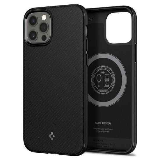 Spigen Mag Armor coque de protection pour téléphones portables 15,5 cm (6.1") Housse Noir