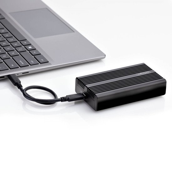 StarTech.com Boîtier SSD NVMe Externe USB-C/Thunderbolt, Boîtier USB4 M.2 NVMe, 40 Gbps, Boîtier Dissipateur Thermique en Aluminium, B+M/M-Key