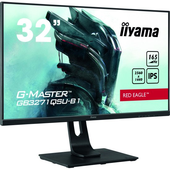 iiyama G-MASTER GB3271QSU-B1 écran PC 31.5" 2560 x 1440 pixels Wide Quad HD LED Noir iiyama G-MASTER GB3271QSU-B1 écran PC 31.5" 2560 x 1440 pixels Wide Quad HD LED Noir
