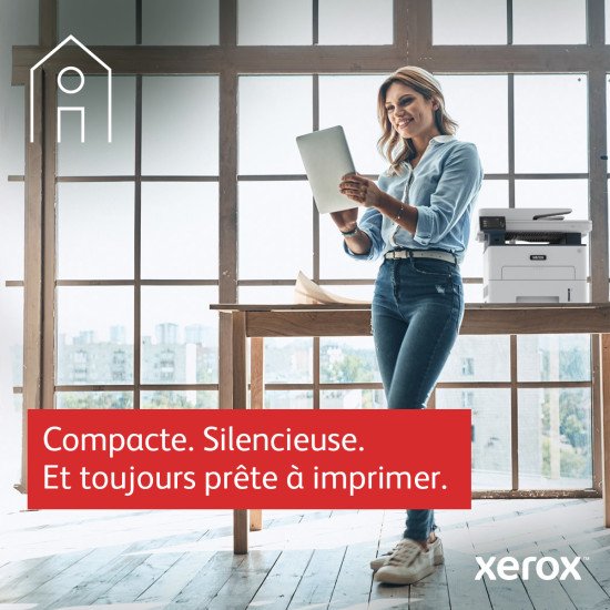 Xerox B235 copie/impression/numérisation/télécopie recto verso sans fil A4, 34 ppm, PS3 PCL5e/6, chargeur automatique de documents, 2 magasins, total 251 feuilles