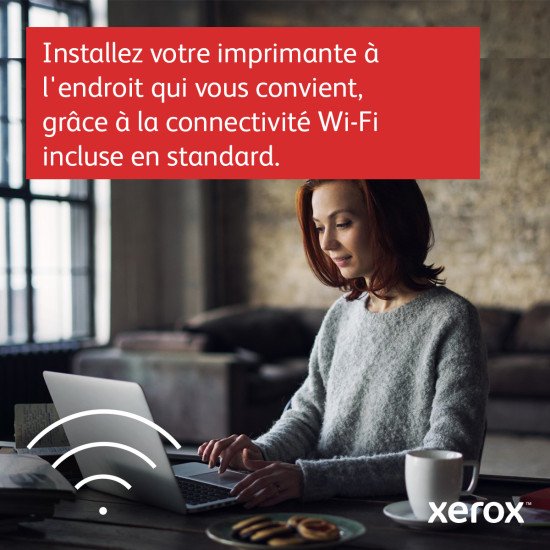 Xerox B235 copie/impression/numérisation/télécopie recto verso sans fil A4, 34 ppm, PS3 PCL5e/6, chargeur automatique de documents, 2 magasins, total 251 feuilles