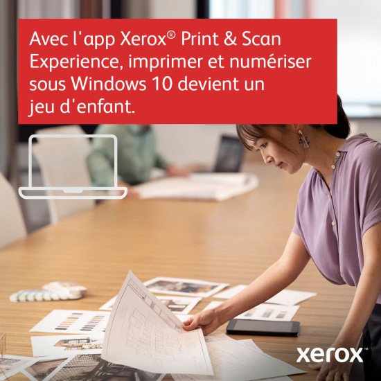 Xerox B235 copie/impression/numérisation/télécopie recto verso sans fil A4, 34 ppm, PS3 PCL5e/6, chargeur automatique de documents, 2 magasins, total 251 feuilles