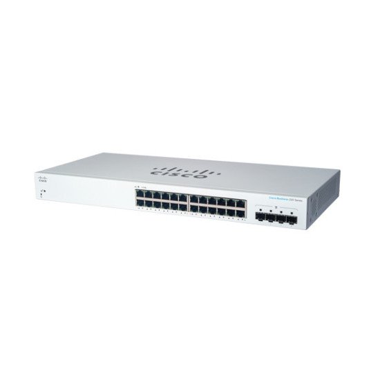 Cisco CBS220-24T-4G Géré L2 Gigabit Ethernet PoE 1U Blanc