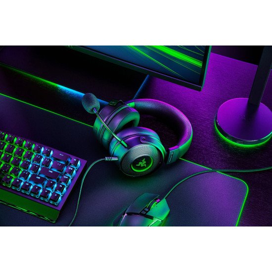 Razer Kraken V3 HyperSense Casque Avec fil Arceau Jouer USB Type-A Noir