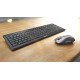 CHERRY Stream Desktop Recharge clavier RF sans fil QWERTZ DE Noir