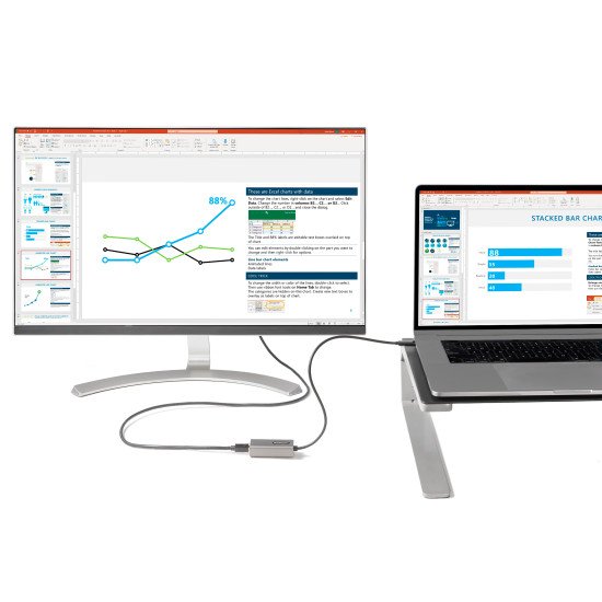 StarTech.com CDP2MDPEC adaptateur graphique USB 3840 x 2160 pixels Blanc