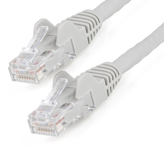 StarTech.com Câble Ethernet CAT6 7m - LSZH (Low Smoke Zero Halogen) - 10 Gigabit 650MHz 100W PoE RJ45 10GbE UTP Cordon de raccordement réseau sans accroc avec décharge de traction - Gris, CAT 6, vérifié ETL, 24AWG