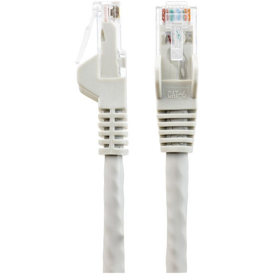 StarTech.com Câble Ethernet CAT6 7m - LSZH (Low Smoke Zero Halogen) - 10 Gigabit 650MHz 100W PoE RJ45 10GbE UTP Cordon de raccordement réseau sans accroc avec décharge de traction - Gris, CAT 6, vérifié ETL, 24AWG