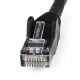 StarTech.com Câble Ethernet CAT6 15m - LSZH (Low Smoke Zero Halogen) - 10 Gigabit 650MHz 100W PoE RJ45 10GbE UTP Cordon de raccordement de réseau sans accroc avec décharge de traction - Noir, CAT 6, vérifié ETL, 24AWG