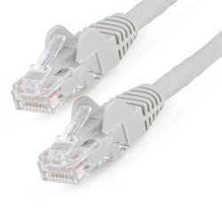 StarTech.com Câble Ethernet CAT6 15m - LSZH (Low Smoke Zero Halogen) - 10 Gigabit 650MHz 100W PoE RJ45 10GbE UTP Cordon de raccordement de réseau sans accroc avec décharge de traction - Gris, CAT 6, vérifié ETL, 24AWG StarTech.com Câble Ethernet CAT6 15m - LSZH (Low Smoke Zero Halogen) - 10 Gigabit 650MHz 100W PoE RJ45 10GbE UTP Cordon de raccordement de réseau sans accroc avec décharge de traction - Gris, CAT 6, vérifié ETL, 24AWG