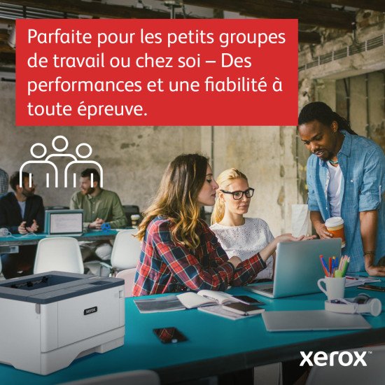 Xerox B310 Imprimante recto verso sans fil A4 40 ppm, PS3 PCL5e/6, 2 magasins Total 350 feuilles, UK Xerox B310 Imprimante recto verso sans fil A4 40 ppm, PS3 PCL5e/6, 2 magasins Total 350 feuilles, UK