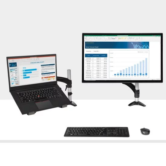 ATUMTEK Rehausseur Ecran, Ergonomique Support réglable en Hauteur pour Ordinateurs Portables et