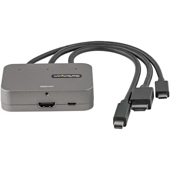 Mini Convertisseur Vidéo Adaptateur Haute Définition AV vers Hdmi 1080P  60Hz avec Câble USB - Noir - Adaptateur et convertisseur