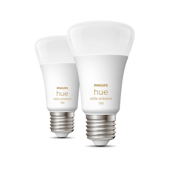 Philips Hue White ambiance A60 - Ampoule connectée E27 - 1100 (pack de 2)