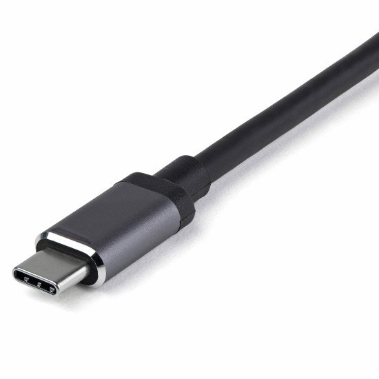 StarTech.com Adaptateur Multiports USB-C - USB-C vers HDMI ou Mini DisplayPort 4K 60Hz - Alimentation 100W Passthrough - Hub USB 4 Ports 10Gbps - Mini Dock USB Type-C - Câble Intégré 30cm