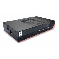 LevelOne GSW-0507 commutateur réseau Non-géré Gigabit Ethernet (10/100/1000) Noir, Rouge