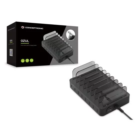 Conceptronic OZUL02B chargeur d'appareils mobiles Noir Intérieure Conceptronic OZUL02B chargeur d'appareils mobiles Noir Intérieure