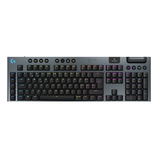 Logitech G G915 X LIGHTSPEED clavier Jouer USB + RF Wireless + Bluetooth QWERTZ Suisse Noir Logitech G G915 X LIGHTSPEED clavier Jouer USB + RF Wireless + Bluetooth QWERTZ Suisse Noir