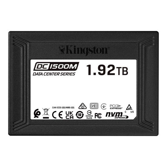 Kingston Technology DC1500M U.2 Enterprise SSD 1920 Go PCI Express 3.0 3D TLC NVMe