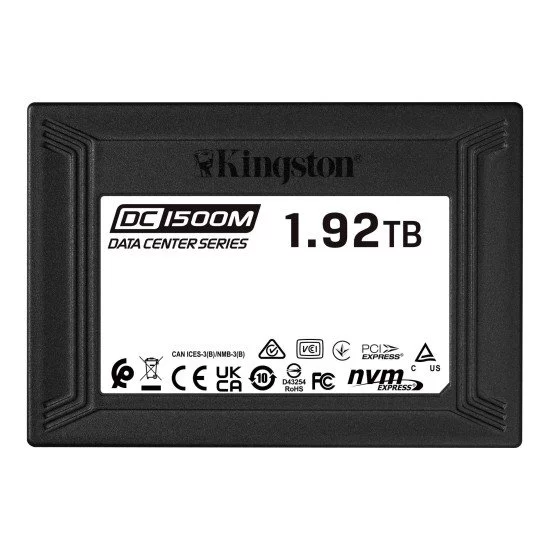 Kingston Technology DC1500M U.2 Enterprise SSD 1920 Go PCI Express 3.0 3D TLC NVMe Kingston Technology DC1500M U.2 Enterprise SSD 1920 Go PCI Express 3.0 3D TLC NVMe