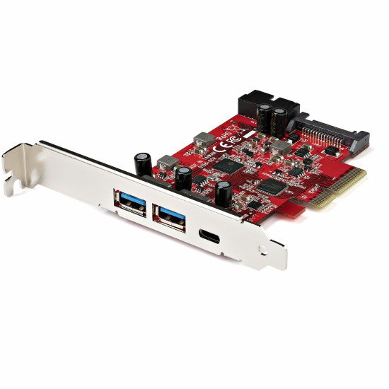 StarTech.com Carte PCI Express USB 5 Ports - Carte PCIe USB 3.1 Gen 2 10Gbps avec 1x USB-C & 2x USB-A - 1x IDC 2 Ports (Extension Connecteur Interne USB 5Gbps) - Carte Contrôleur USB C PCI Express