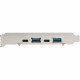 StarTech.com Carte PCI Express USB 4 Ports - Carte d'Extension PCIe USB 10Gbps avec 2 Controlleurs - 2x USB-C & 2x USB-A (USB 3.2 Gen 2) - Carte PCI-e USB/USB-C - Full Profile