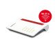 AVM FRITZ!Box 7530 AX routeur sans fil Gigabit Ethernet Bi-bande (2,4 GHz / 5 GHz) Rouge, Blanc