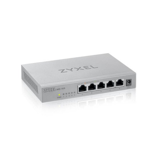 Zyxel MG-105 Non-géré 2.5G Ethernet (100/1000/2500) Acier