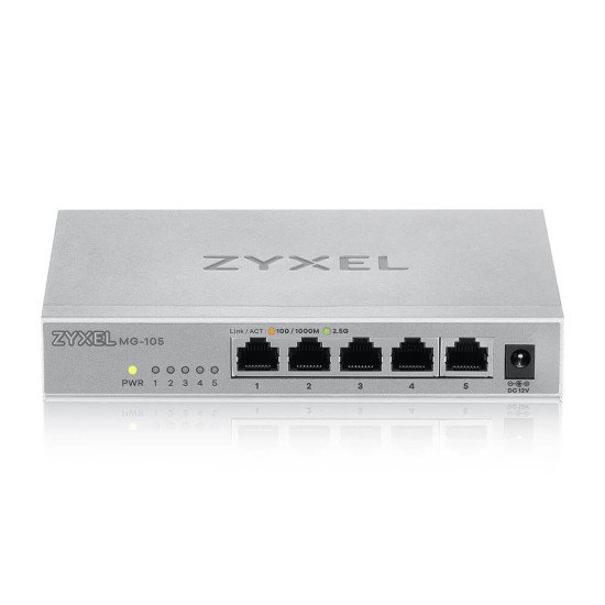 Zyxel MG-105 Non-géré 2.5G Ethernet (100/1000/2500) Acier