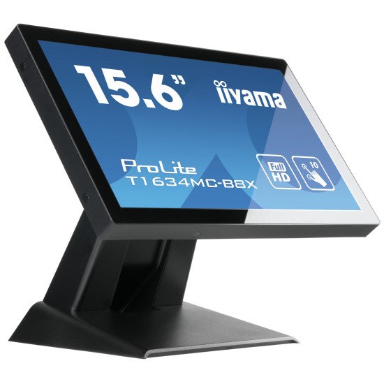 iiyama ProLite T1634MC-B8X moniteur à écran tactile 39,6 cm (15.6") 1920 x 1080 pixels Plusieurs pressions Multi-utilisateur Noir iiyama ProLite T1634MC-B8X moniteur à écran tactile 39,6 cm (15.6") 1920 x 1080 pixels Plusieurs pressions Multi-utilisateur Noir