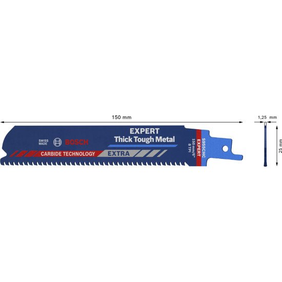Bosch 2 608 900 367 Lame de scie sauteuse, à chantourner et sabre Lames de scie sabre Carbone 10 pièce(s)