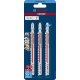 Bosch Expert 2608900560 Lames de scie sauteuse Carbone 3 pièce(s)