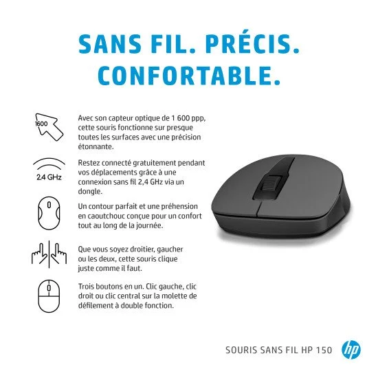HP Souris sans fil 150 HP Souris sans fil 150