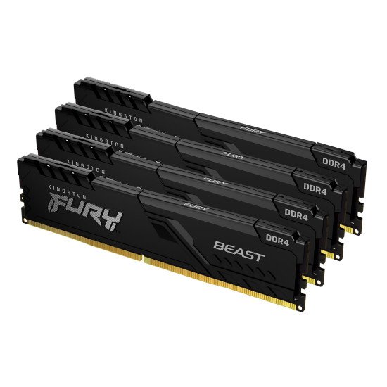 Kingston Technology FURY Beast module de mémoire 128 Go 4 x 32 Go DDR4 3600 MHz