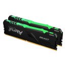 HyperX FURY Beast RGB module de mémoire 32 Go 2 x 16 Go DDR4 3200 MHz
