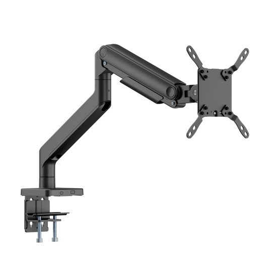 Manhattan Support de bureau pour TV/moniteurs (bras à ressort à Bras articulé), écrans 13" à 42", fixation à l'arrière par pince ou passe-câble, Compatibilité VESA : de 75x75 à 200x200 mm (vérifiez les dimensions des quatre trous de fixation à l