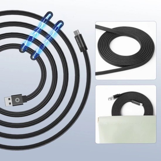 Mobile Origin MC2-USBA-1M-BLK câble USB USB 2.0 USB C 0,48 Gbit/s Noir
