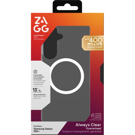 ZAGG Crystal Palace Snap coque de protection pour téléphones portables 17 cm (6.7") Housse Transparent