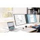 Manhattan Dock/hub USB-C avec lecteur de cartes: audio 3,5 mm, DisplayPort, Ethernet, 2x HDMI, 3x USB-A + 2x USB-C,avec PD 100W - nécessite un chargeur USB-C externe (non inclus).Alimenté par USB (aucune alimentation externe requise) lorsque le PD n'est p